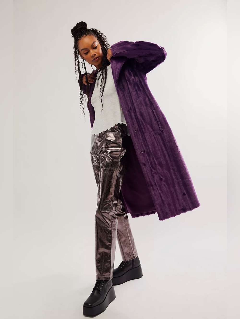 Unreal Fur Velvet Underground Coat Free People